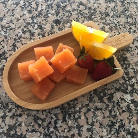 Gelatina de Naranja y Fresa