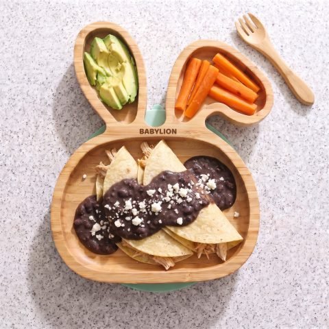 Enfrijoladas de pollo