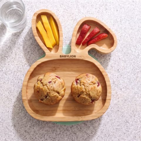 Muffins de fresa y mango
