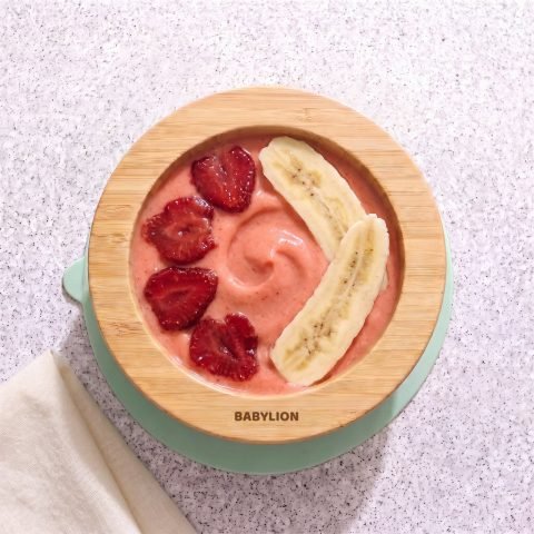 Smoothie bowl de fresa y mango